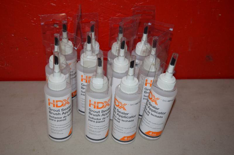 lot 56 image: 12 Bottles HDX Grout Sealer Brush Applicator