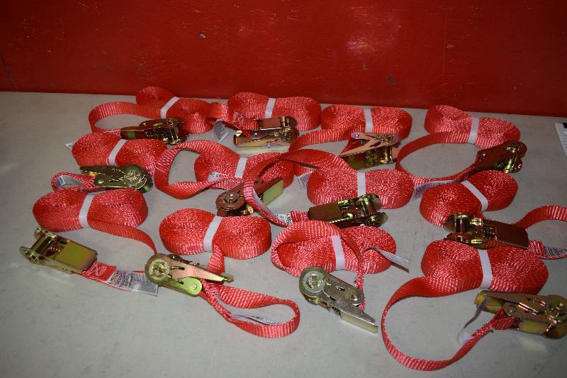 lot 91 image: 12 US Cargo Control Ratchet Straps