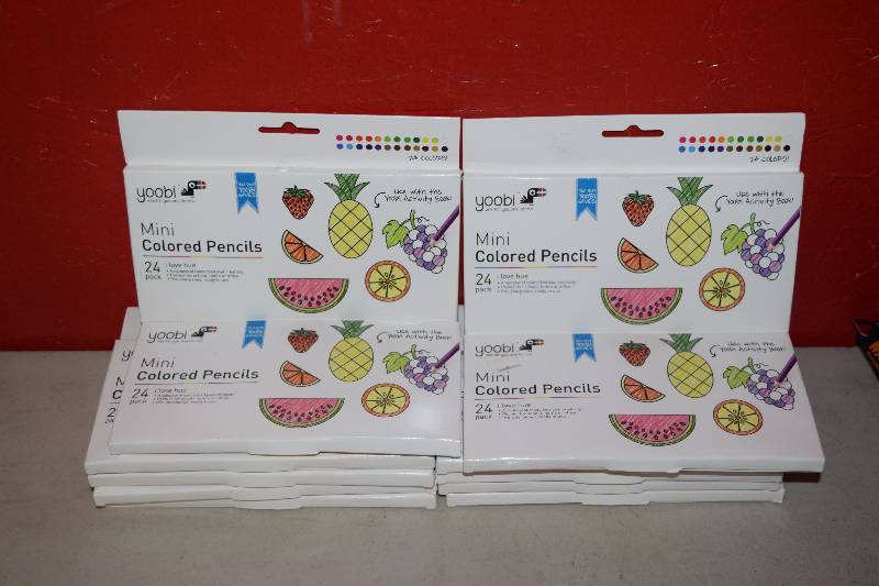 lot 195 image: 12 Boxes Yoobi Mini Colored Pencils