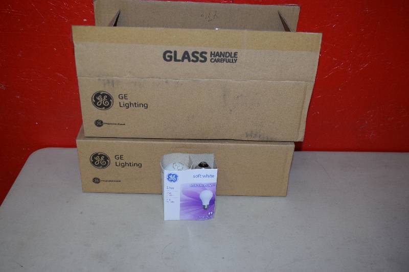 lot 236 image: 24 Packages of 2 GE Soft White A15 Bulbs