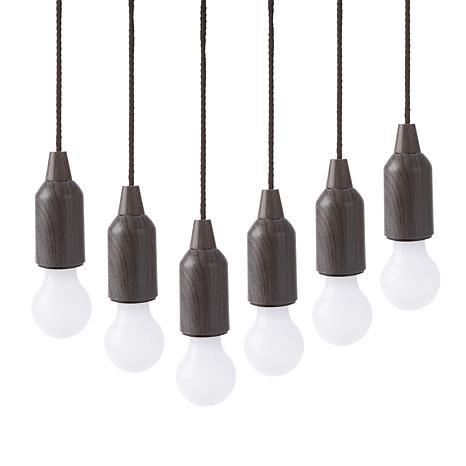 lot 234 image: 2 Improvements 6 Pack Battery Operated Pull Lights with Remote