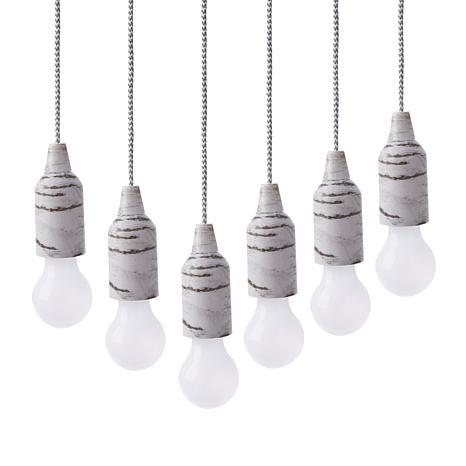 lot 233 image: 2 Improvements 6 Pack Battery Operated Pull Lights with Remote