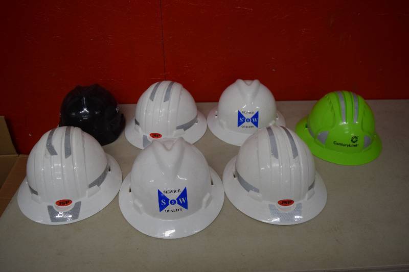 lot 244 image: 7 Hard Hats