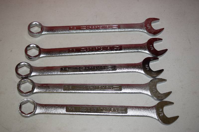 lot 317 image: 5 Craftsman 6 Point Wrenches