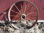 antique iron wagon wheel 32
