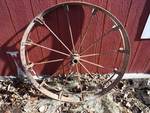antique iron wagon wheel 36