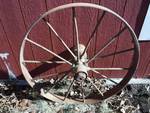 antique iron wagon wheel 35