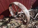 antique iron wagon wheel 23