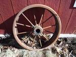 antique iron wagon wheel 24