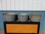 galvanized wash tubs antique