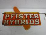 PFISTER HYBRIDS METAL SEED SIGN