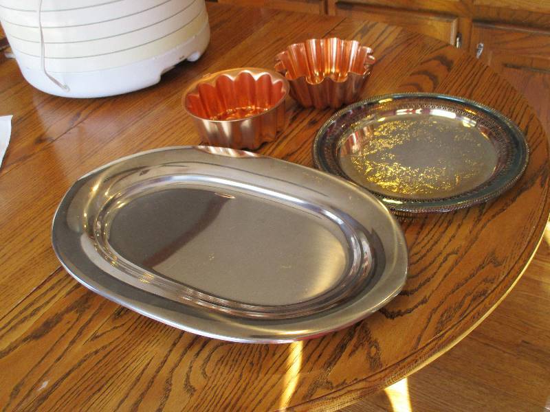 lot 315 image: Stainless Platters and more