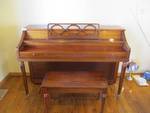 Estey Upright Piano with Bench (Buyer Must Remove Without Our Help)