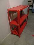 Red Metal Storage Shelf #1