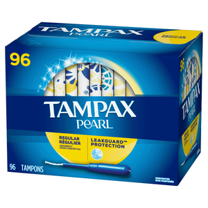 lot 1218 image: TAMPAX PEARL REGULAR 96CT.