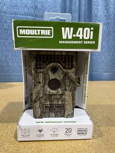 lot 1238 image: Moultrie M Series W-40i 18mp Game Camera, 20 Mega Pixels. Includes Tree Strap. Batteries Not Included.
