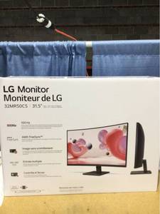 lot 2230 image: 32in FHD LG Curved Monitor