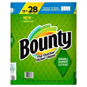 lot 2231 image: Bounty Select-A-Size Paper Towels White (105 SheetsRoll 12 Rolls)