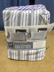 lot 2243 image: Members Mark 2-Pack Soft Washed Sheet Set - TwinTwin XL