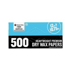 lot 2248 image: Members Mark Heavyweight Wax Papers (12in X 10.75in, 500 ct.)
