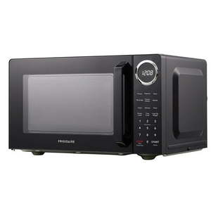 lot 7223 image: Frigidaire Black with Chrome 0.9 Cubic Foot Microwave
