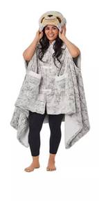lot 7228 image: Members Mark-Cozy Critter Wrap, 43 x 81 Inches - Sloth