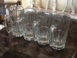 Great addition to your man cave bar 4 extra large beer mugs 24 ounce huge