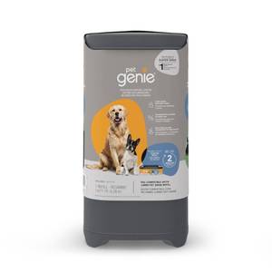 lot 28228 image: Pet Genie Pail Waste Container System - Gray-NO REFILLS INCLUDED