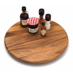 lot 32287 image: Lipper International 1118 Lazy Susan Kitchen Storage 18-Inch Acacia