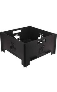 lot 32303 image: Portable Plug Fire Pit, 15.8 Inch Collapsible Firepits for Outside Wood Burning, Folding Outdoor Indoor Accessories for BBQ Camping Travel or Picnic, Foldable Fire Pits Bonfire of Backyard Patio