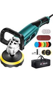 lot 32305 image: Buffer Polisher, 6 Inch7 Inch 1600W Rotary Car Buffer Polisher Waxer, 7 Variable Speed 1000-3500 RPM, Detachable Handle for Car, Boat Sanding, Polishing, Waxing