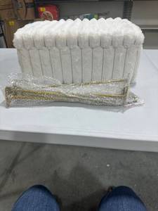 lot 32311 image: Vanity Box With Lid and table legs-White