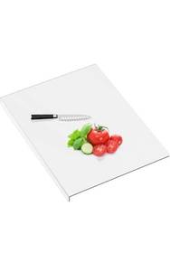 lot 32313 image: Large Acrylic Cutting Board with counter lip, 24 x 18in Cutting Board for Countertop with 5CM Lip Countertop Cutting Board Acrylic Cutting Board for Kitchen