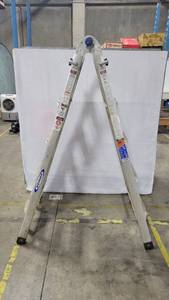 lot 56402 image: Werner Folding StepExtension Ladder 300lb Rated