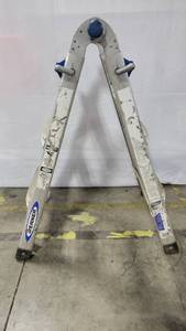 lot 56405 image: Werner Folding Step Ladder  Extension Ladder