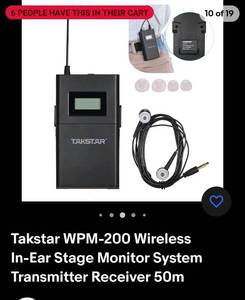 lot 56428 image: Takstar Wireless Monitor With Earpiece WPM-200
