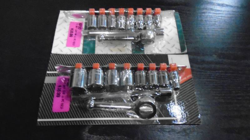 lot 4601 image: 10- Pcs 38 Drive Socket Sets.
