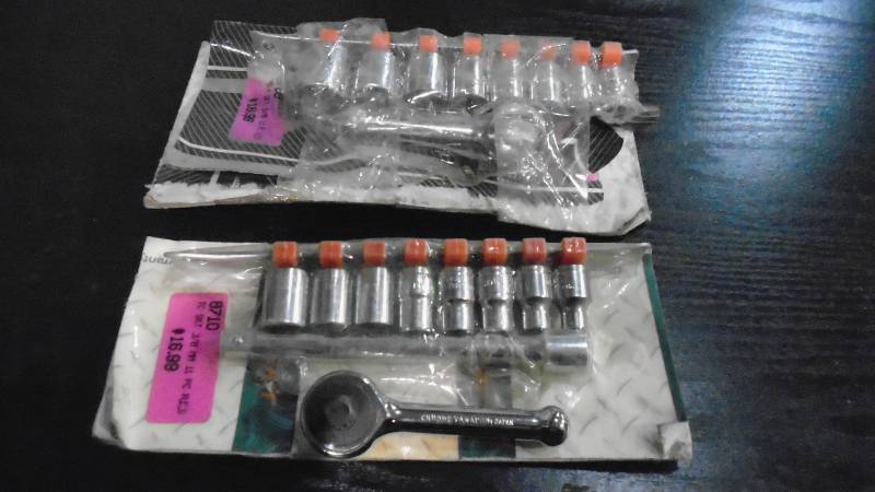 lot 4603 image: 10- Pcs 38 Drive Socket Sets.