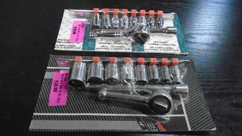 lot 4604 image: 10- Pcs 38 Drive Socket Sets.