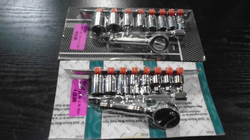 lot 4606 image: 10- Pcs 38 Drive Socket Sets.