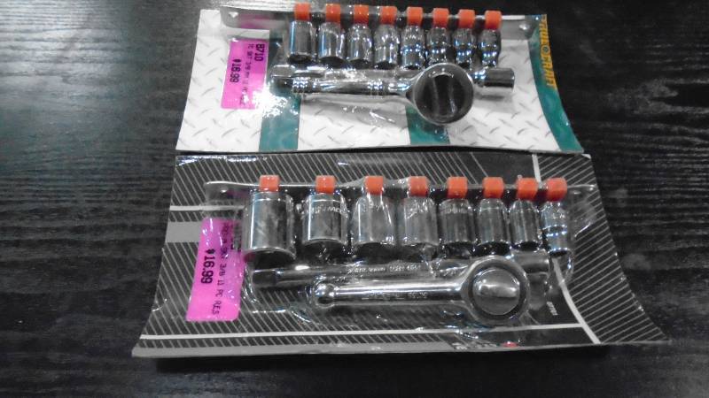lot 4607 image: 10- Pcs 38 Drive Socket Sets.