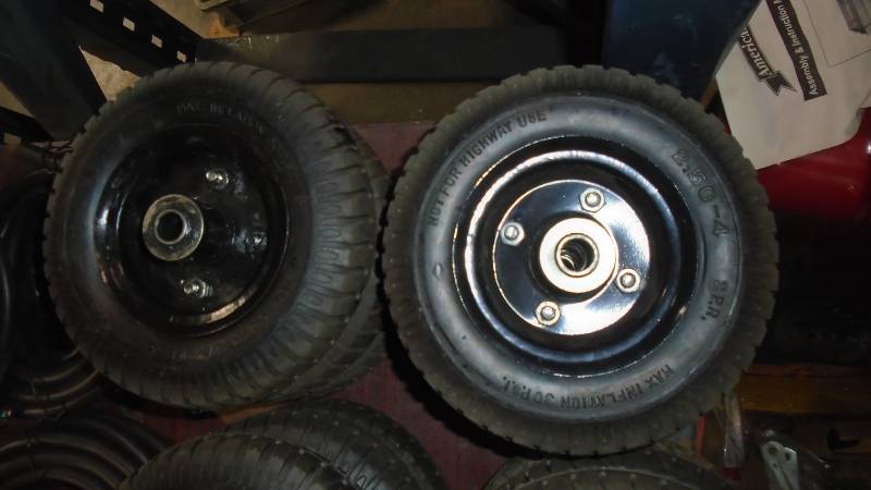 lot 4673 image: Pneumatic Wheels.