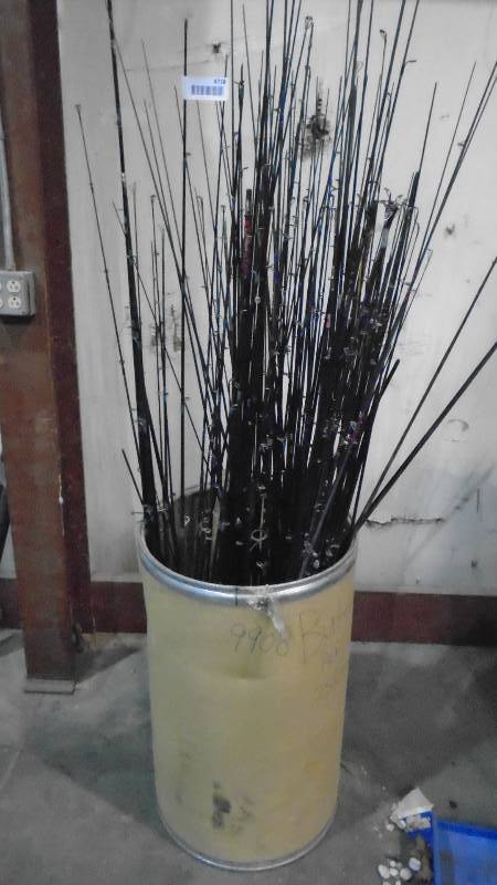 lot 4718 image: Misc Fishing Pole Blanks, Incomplete and Damaged Poles.