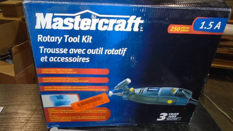 lot 4764 image: Mastercraft Deluxe Rotary Tool kit.
