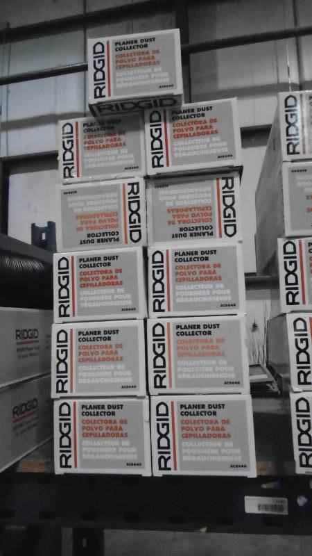 lot 4778 image: Ridgid Planer Dust Collectors.
