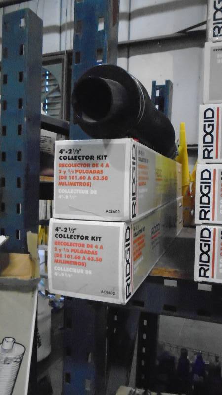 lot 4779 image: Ridgid Dust collector Kits.