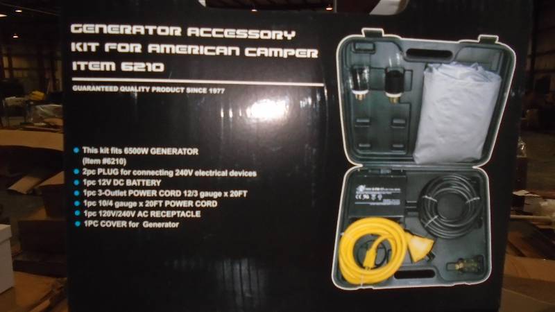 lot 4827 image: American Camper Generator accessory Kit.