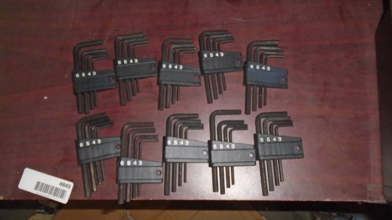 lot 4849 image: 4 Pc Allen Wrench Sets.