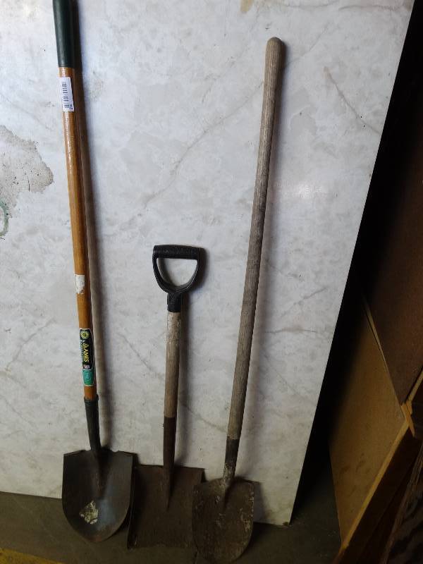 lot 915 image: 3 shovels.
