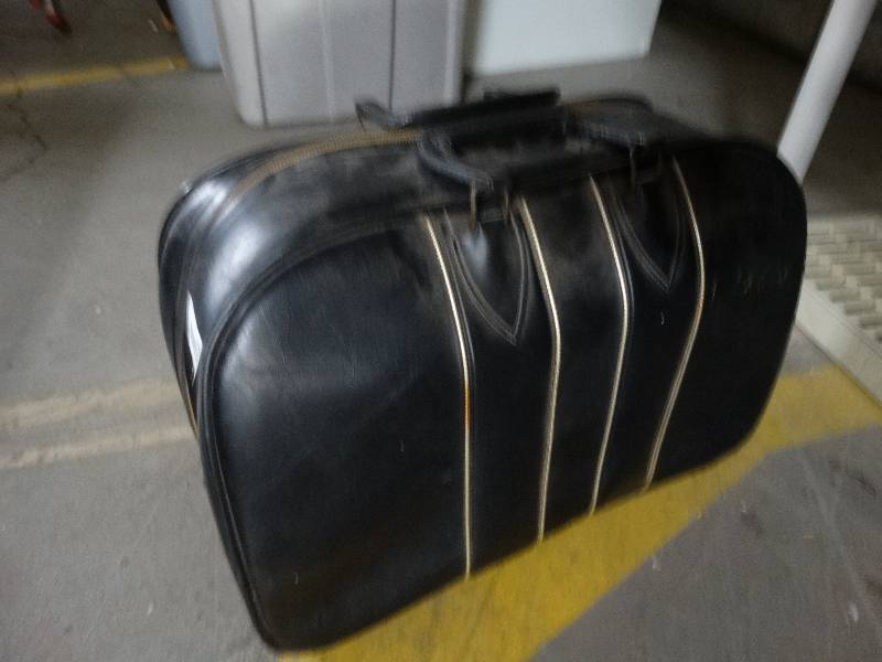 lot 1029 image: Bowling ball bag with 2 bowling balls.